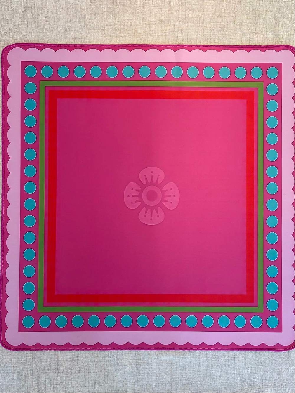 Bright 🌷Neoprene Mahjong Mat 🀄️